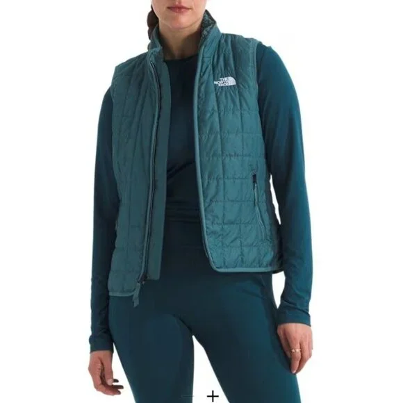 The North Face Junction Insulated Puffer Vest Water Repellent Teal NWT Size M - Picture 2 of 5